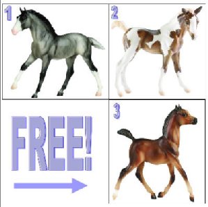 Breyer Model Horses -  Foals 3 for 2 Special Offer!
